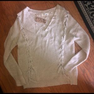 Selfie Couture tan sweater